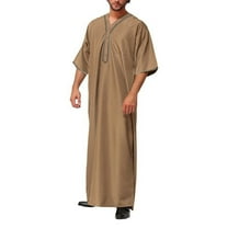 Yaoyar Muslim Clothes for Men Praying Cloth for Men Abaya for MenMens Muslim Thobe Muslim Thobe for Men