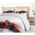 thumbnail image 5 of Ambesonne Race Themed Duvet Cover Sets, Formula Racing Print, 2-Queen, Black Red, 5 of 7