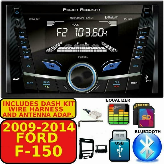 2009-14 FORD F150 BLUETOOTH AM/FM AUX USB CAR RADIO STEREO PACKAGE