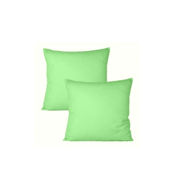 The Great American Store- Handmade & Customized Indoor/Outdoor 6D Set of 2 Solid Euro Pillows- Sage (29" X 29") for Decorative bed Pillow Shams - Down Alternative Fill