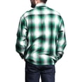 thumbnail image 3 of G-Style USA Men's Western Casual Plaid Long Sleeve Button Down Shirt Y2000 - Green - 3X-Large, 3 of 5