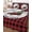 red, variant on Quilt King Size Bedding Set, Christmas Reversible Summer Quilt 3 Pieces, Red Black Plaid Winter Truck Snowflake Pine Tree Lightweight Bedspreads Coverlets with 2 Pillow Shams for All Seasons