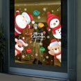 thumbnail image 3 of Decoración navideña Papá Noel pegatinas de puerta pegatinas de ventana pegatinas de vidrio autoadhesivas pegatinas de pared creativas BR Rojo Verde, 3 of 4
