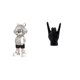 thumbnail image 1 of Estatua De Astronauta Con Gesto De Mano, Adorno De Mesa, Figura Decorativa Moderna Y Punk Creativa Para Chimenea, Estante, Escritorio, Regalo De Inauguración De La Casa, Escultura De Dedo Para, 1 of 8