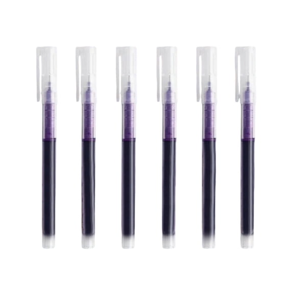 6 Pcs 0.5mm Rollerball Fine Point Pens, Japanese Quick Dry Liquid Ink, Smooth Writing,Extra Fine Smooth Writing for Office School Supplies