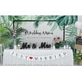 thumbnail image 4 of Decoraciones de boda VIOPVERY Mr and Mrs Sign & Just Married, 4 of 8