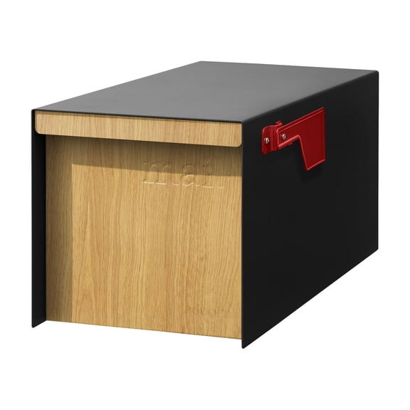 Adoorn Post Mount Mailbox | White Oak
