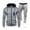 Gray, variant on VBTAPA Men's Tracksuit 2 Piece Set Long Sleeve Zip Up Hoodie Sweatsuits Athletic Jogging Suit Solid Casual Sports Outfits with Pockets Black L
