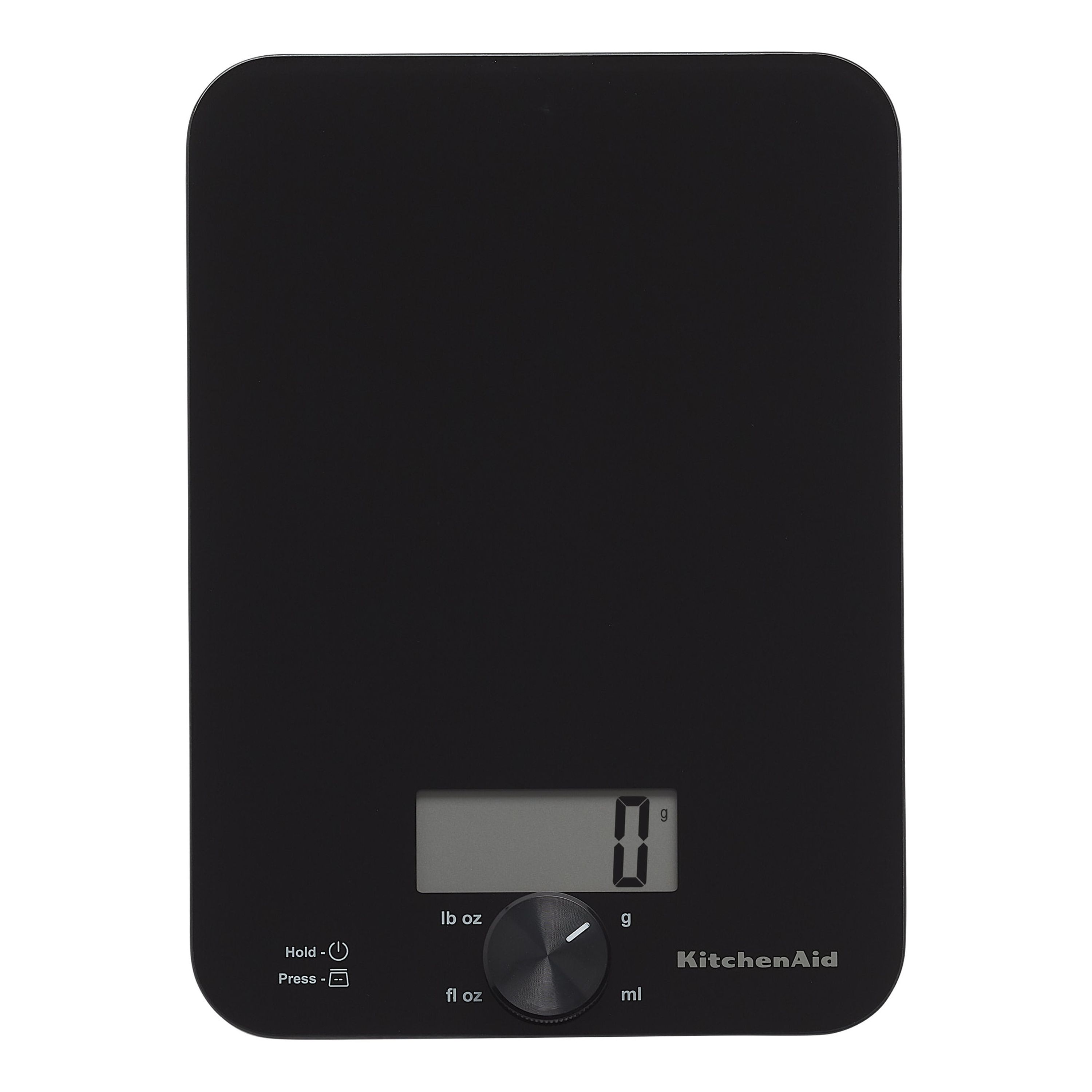 KitchenAid 11lb Digital Glass Top Food Scale, Black