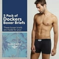 thumbnail image 2 of DOCKERS Mens Boxer Briefs Breathable Cotton Underwear for Men Pack of 5, 2 of 7