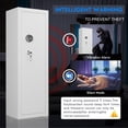 thumbnail image 6 of Sapital Biometric Rifle & Shotgun Safe, Heavy Duty Steel Gun Cabinet with Adjustable Racks, White, 6 of 6