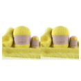thumbnail image 1 of Monstrate 50g 20g Bufandas Juego de bolas de hilo de tejer Kit de hilo de ganchillo Amarillo limón Limon amarillo 2piezas Monstrate CBP500614, 1 of 5