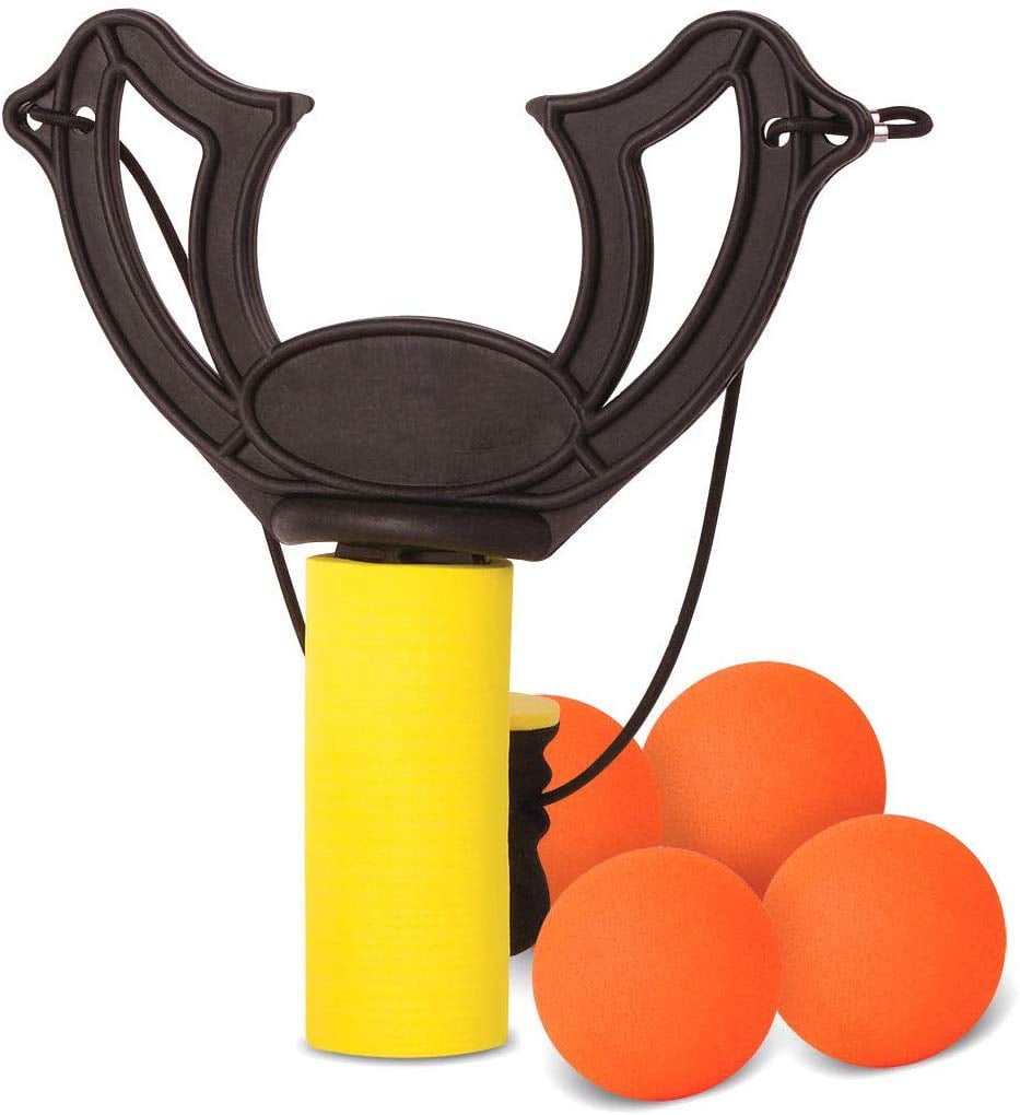 Foam Slingshot Toy For Kids Fun Indoor Outdoor Handheld Soft Ball Launcher Walmart Com