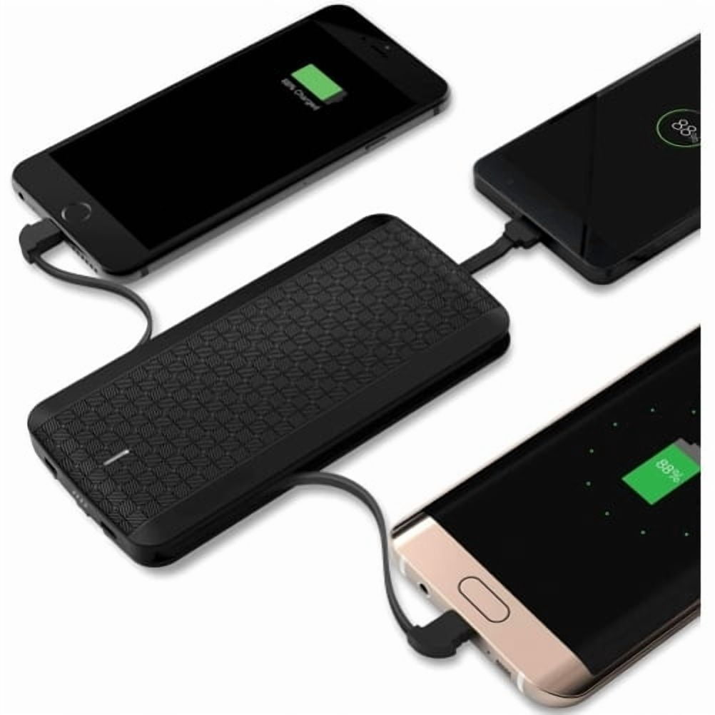 Charger 8000mAh Power Bank for Google Pixel 5a 5G Phone - Backup Battery Portable Built-in Cables All-in-One Slim External N8P