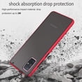 thumbnail image 6 of Case for Samsung Galaxy A51 4G Thin Shockproof Phone Case PC Back TPU Bumper [Protect from Fingerprint/Shock/Scratch/Slip] Translucent Matte Phone Cover for Samsung Galaxy A51 4G(not for 5G)-Red, 6 of 7