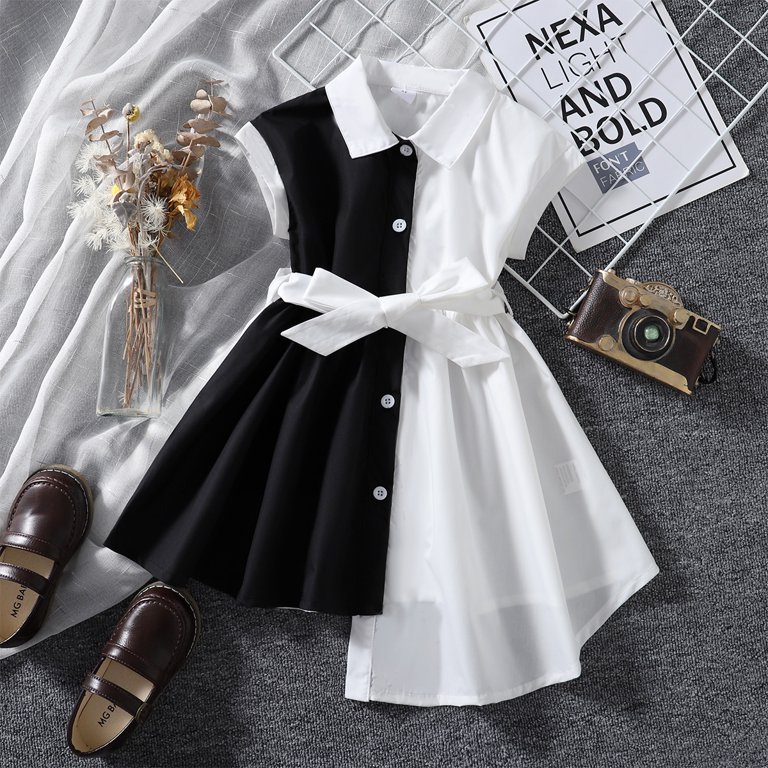 2T Baby Girls Dress 3T Girls Short Sleeve Dress Toddler Girl Summer Black and White Dress - Walmart.com 2T Baby Girls Dress 3T Girls Short Sleeve Dress Toddler Girl Summer Black and White Dress - Walmart.com