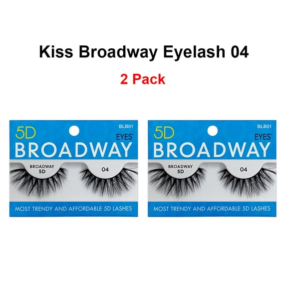 Kiss 5D Broadway Strip Eyelash 04 ( 2 Pack )