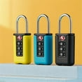 thumbnail image 3 of 1 Pce Serrure à Code Colorée TSA pour Bagages de Voyage Serrure à Mot de Passe Changeable Design à Contraste de Couleur Cadenas Armoire Casier 2# I, 3 of 6