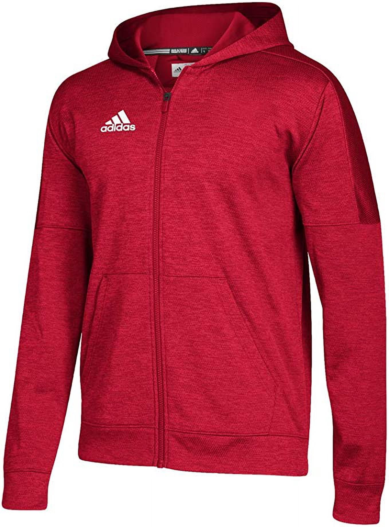 111D Adidas Men's Athletics Team Issue Pullover Power Red Melange 2XL