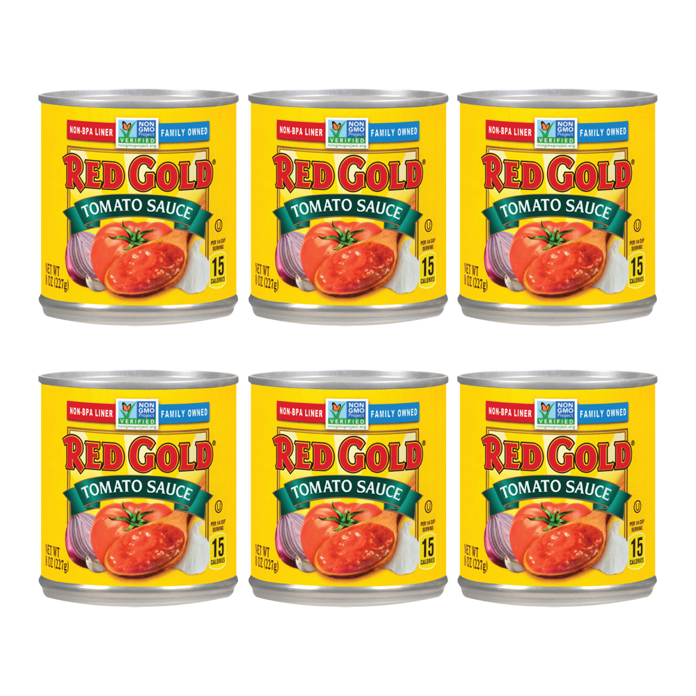 Red Gold Tomato Sauce, VineRipened Tomatoes, Kosher and Gluten Free, 8
