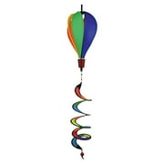 In the Breeze 1027 — Mini Rainbow Panel Hot Air Balloon Wind Spinner — Colorful Kinetic Wind Spinner for Yards and Gardens