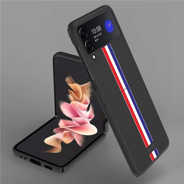 Cateissary Estuche para teléfono Accesorio para teléfono celular Cubiertas protectoras antiarañazos externas Accesorios de repuesto para Flip 3 Teléfono y Comunicación Negro