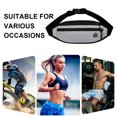 thumbnail image 3 of Hukapapa Deportes Bolsillo al aire libre Hombres y mujeres Color sólido Bolsa de pecho de gran capacidad Monedero para teléfono móvilGris, 3 of 5
