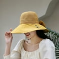 thumbnail image 6 of Women Hats Foldable Lightweight Decorative Washable Space-saving Breathable Good-looking Wide Brim Soft Sun Hat Daily Hat, 6 of 7