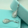 thumbnail image 2 of Wishing Tree Pendientes colgantes de filigrana de plata esterlina 925 para mujer Feliz Sencillez, 2 of 2