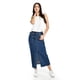 thumbnail image 5 of Falda midi de mezclilla Roman Fashion tono medio azul XCH, 5 of 6
