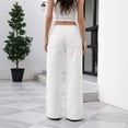 thumbnail image 5 of Stralyhd Wide Leg Jeans for Women Adjustable Low Rise Denim Pants 2026 Spring Summer Casual Jean Baggy Lightweight Straight Palazzo Pants White M, 5 of 5