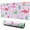 Pink Cartoon Dinosaurs, variant on Long Mouse Pads for Desk,Orange Dinosaur Volcano Pattern Desk Mats on Top Of Desks, Desk Mouse Pad Extra Large with 3mm Non-Slip Base and Stitched Edge for Gaming,Office,Work,Home 31.5"x11.8"