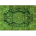 thumbnail image 1 of Ahgly Company Indoor Rectangle Medallion Green Traditional Area Rugs, 7' x 10', 1 of 1