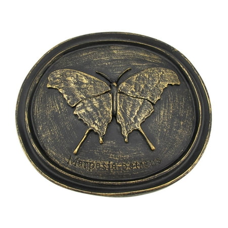Bronze Finish Butterfly Wall Plaque Entomology