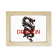 thumbnail image 1 of El mito del dragón Escritorio de madera Arte Pintura 6x8 pulgadas marco de foto foto, 1 of 4