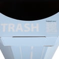 thumbnail image 4 of happimess Fleur 25-Gallon Traditional Classic Disposable Corrugated Cardboard Event Trash Can and Recycling Bin, Bridal Blue (Set of 2), HPM1301B-SET2, 4 of 8