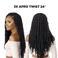 thumbnail image 6 of Sensationnel Lulutress Crochet Braids Fully-Folded with Pre-Fluffed & Pre-Stretched 3X Afro Twist 24" ( SM1B/27 Off Black / Honey ) 2 Pack, 6 of 7