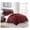Burgundy, variant on 3-Piece All Season Oversized Queen er Set Rust Orange, Soft Quilted Down Alernative Duvet Insert with Corner Tabs, Lightweight Microfiber Bedding, 92 x 96 Inches