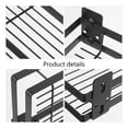 thumbnail image 4 of Organizador Repisa Para Baño Y Cocina 2pzs Estante Multifuncional Negro Organizador de Pared Practico Set de 2 Piezas Ideal para Baños y Cocinas, 4 of 8