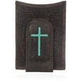 thumbnail image 2 of Ariat A3527202 Painted Cross Money Clip, Medium Brown - One Size, 2 of 3