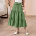 thumbnail image 2 of Bobifish Toddler Girls Tiered Dress High Elastic Waist A Line Ruffle Long Dress Loose Summer Party Children Girls Dresss, 2 of 5