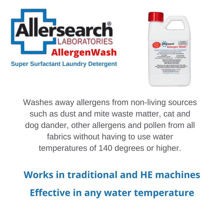 Allersearch Laboratories, Allergen Wash Laundry Detergent, 24 fl