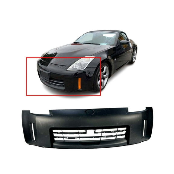 DCP Front Bumper Cover Replacement for 2006-2009 Nissan 350Z 06-09 NI1000234