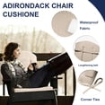 thumbnail image 5 of Outdoor Adirondack Chair Cushion, 50”x20” High-Back Rocking Chair Pad, Waterproof Patio Furniture Cushion for Indoor & Outdoor Use, 5 of 7