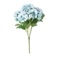 thumbnail image 2 of Artificial Hydrangea Bouquet 5 Stems Real Touch Silk Flower Arrangement for Wedding Home Decor Centerpiece Table Garden Vase Fillers Blue White Pink Purple, 2 of 9