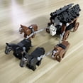 thumbnail image 6 of One MOC Building Block Set – Medieval Carriage & Chariot with Accessories – Small Particle Construction Kit for Scene Building, 6 of 10