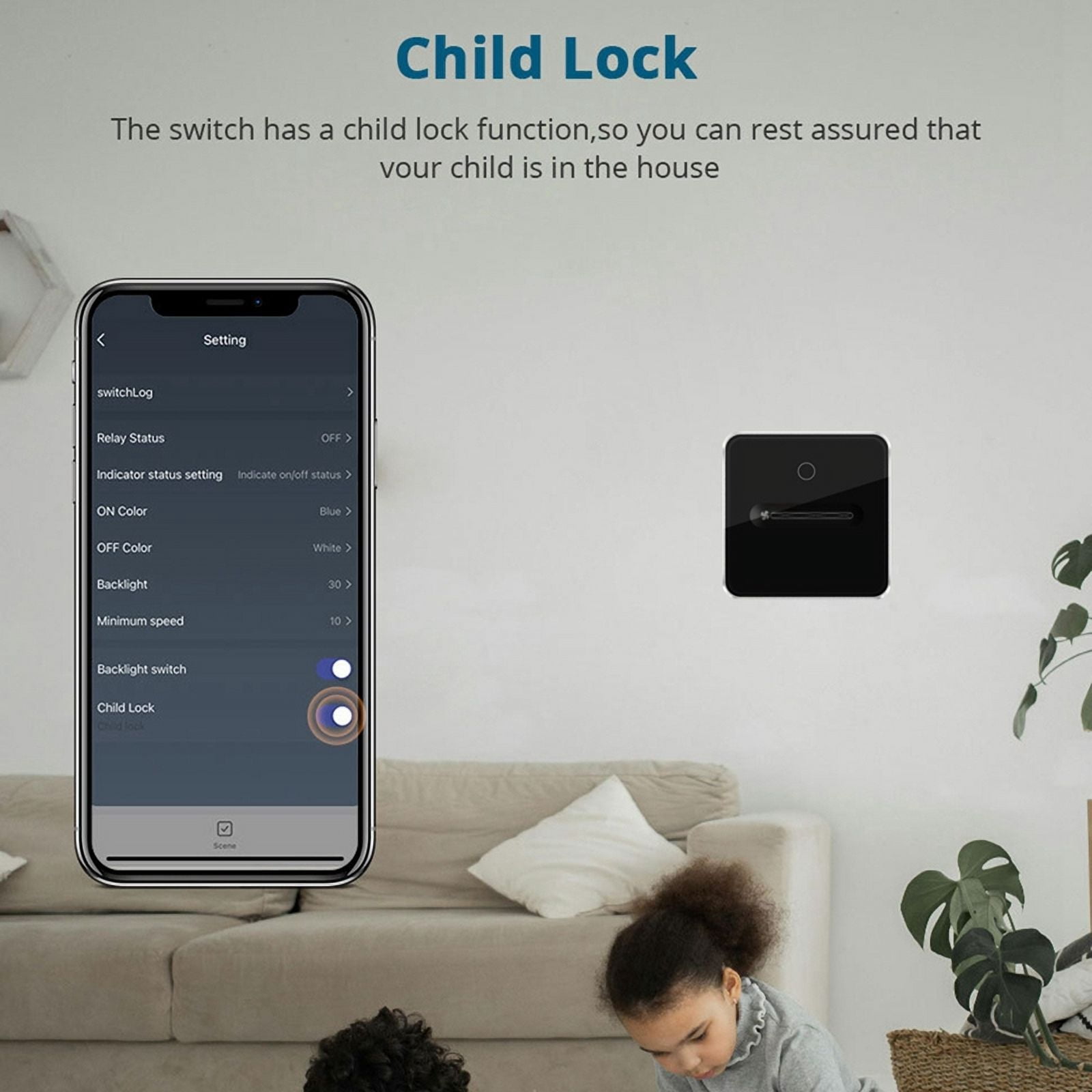 Zigbee Smart Fan Light Switch 1 Gang Touch Control with Slider Control Fan Speed Neutral Required Work with Tuya APP B