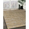 thumbnail image 3 of Ahgly Company Machine Washable Indoor Round Abstract Brown Sugar Brown Area Rugs, 8' Round, 3 of 7