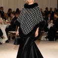 thumbnail image 6 of Fewfanhot Faux Fur Trim Tweed Poncho Cape Elegant Warm Pullover Wrap Shrug for Women Fall Winter, 6 of 9