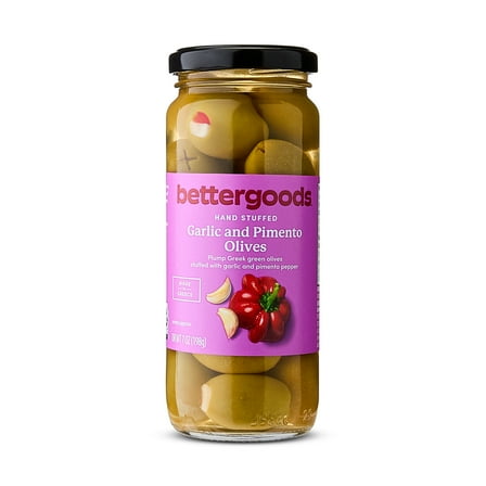 bettergoods Garlic and Pimento Olives, 7 oz